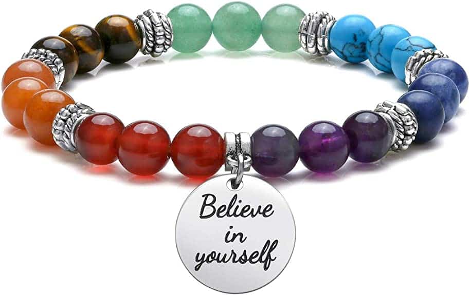 Chakra Crystal Bead Bracelet Healing Gemstone Bracelet